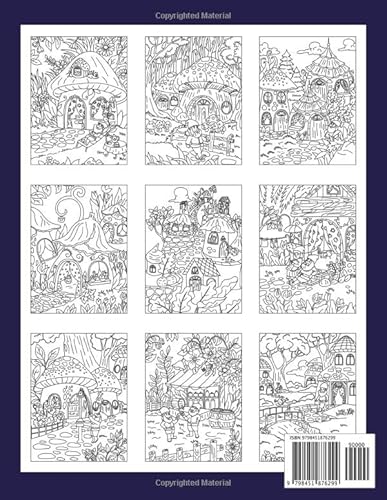 Secret Village Gnomes Coloring Book: An Adult Coloring Book Featuring Magical Garden Scenes, Adorabl