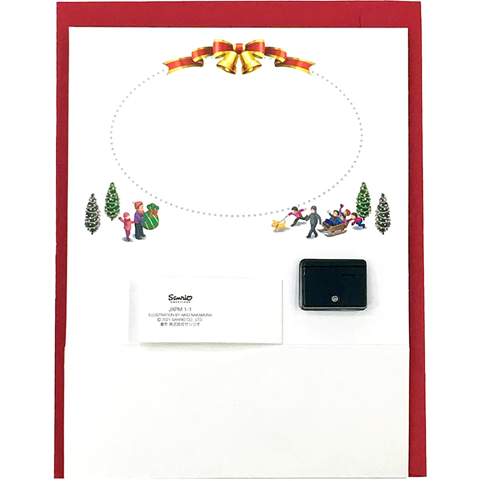 Amazon.co.jp: サンリオ クリスマスカード メロディ-カード 家並み