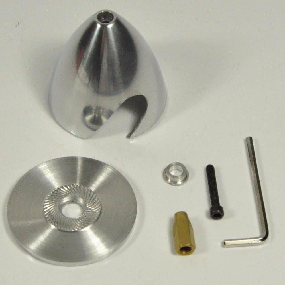 Jammas 2 Blade Aluminum Spinner Special Drilled for RC Plane with Prop Adapter 1.5" 1.75" 2" 2.25" 2.5" 2.75" 3" 3.5" 4" Zyhobby - (Color: 45mm)