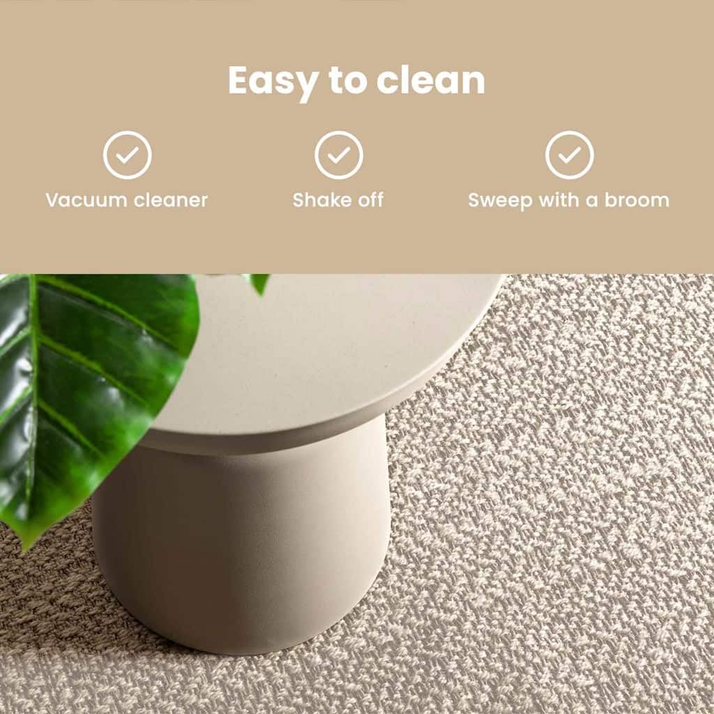 vidaXL Tapis ZIZUR Crème 200 x 140 cm Polypropylène