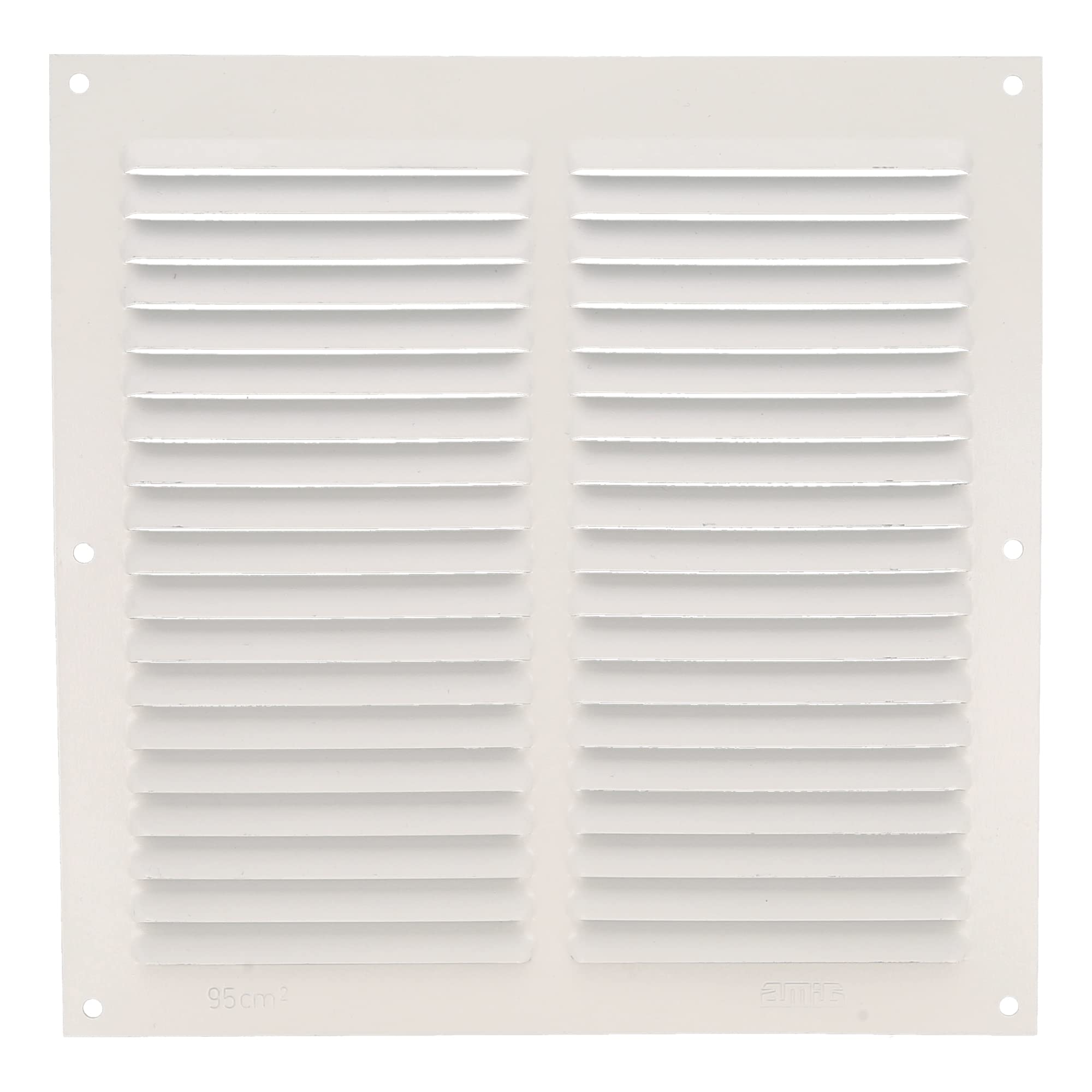 Amig White - Square Aluminium Air Vent Grille | Air Vent Grille | Ideal For Kitchen And Bathroom Ceilings | Dimensions: 200 X 200 Mm | Colour: