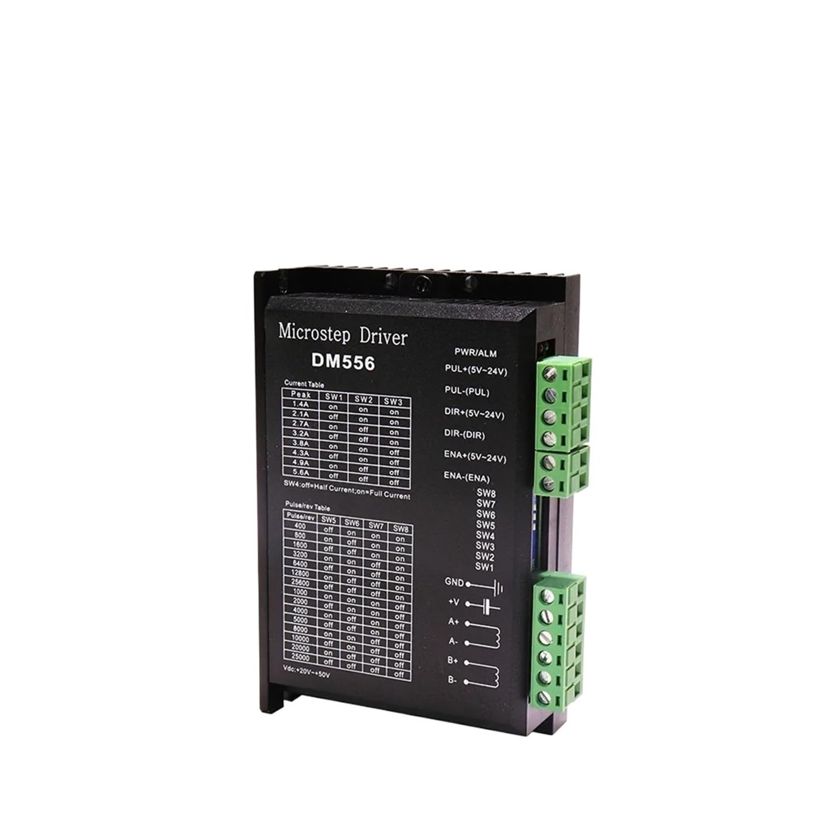 Sterownik silnika krokowego NEMA23/34 DM556 Sterownik 4.2A 50VDC 2-fazowy cyfrowy sterownik silnika krokowego 57/86 do sterownika silnika CNC (DM556X3PCS)