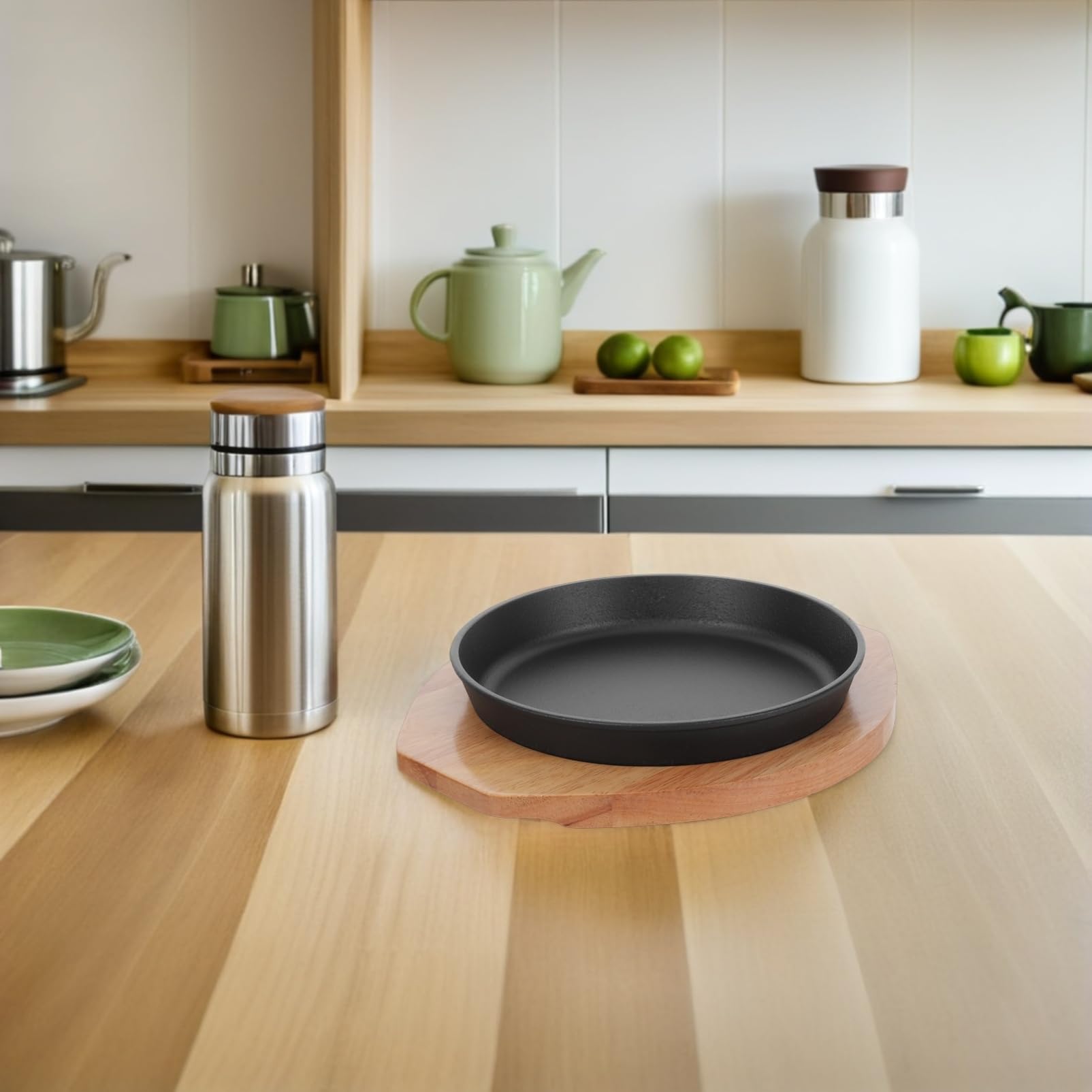 Plancha Griddle Resistente para Asar Carne y Verduras para Cocción Interior y Exterior con Base
