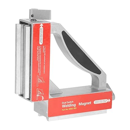 Riuty Magnetic Welding Jig,Dual Switch 90 Degree Magnet Welding Fixture Strong Magnetic Welder Jig Holder