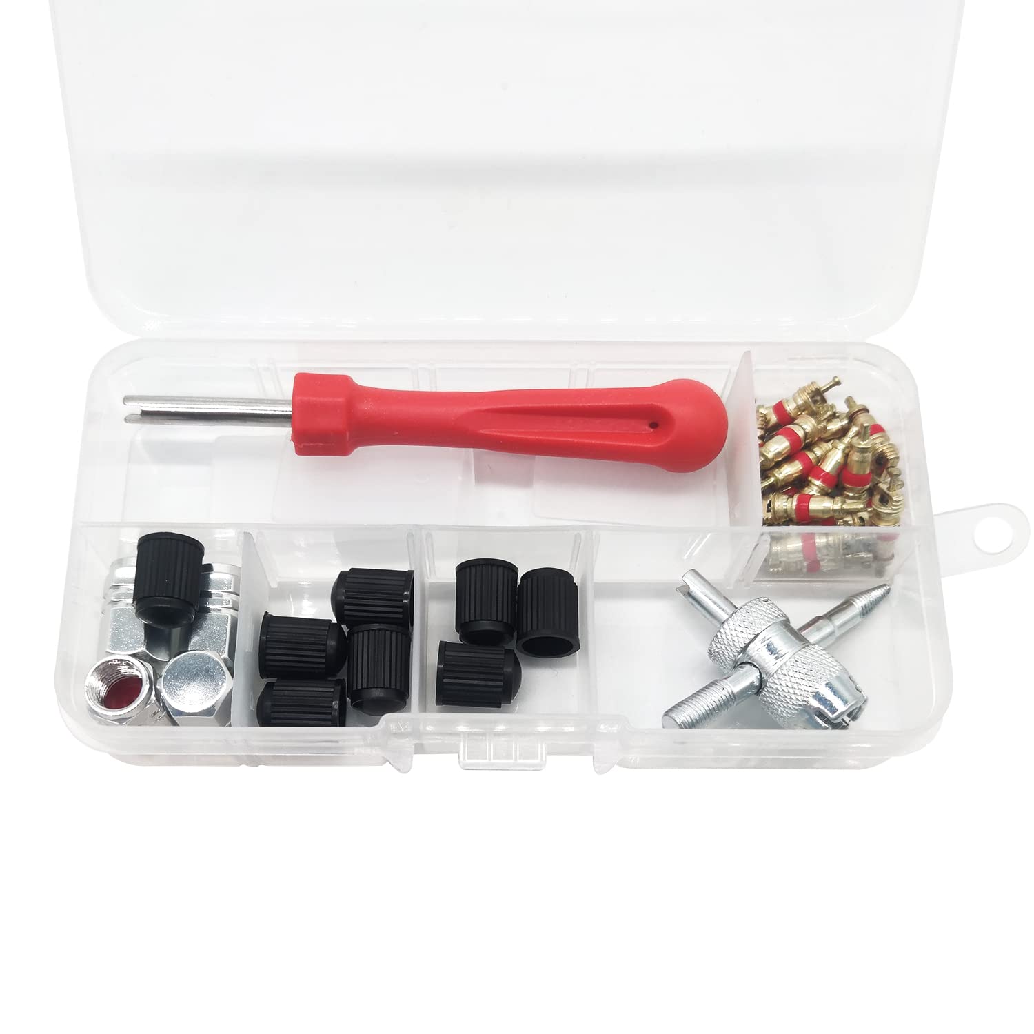 ALLY-MAGICTyre Valve Repair Kit, Schrader Valve Tool Valve Core Remover Tool for Car Bicycle Auto Y3LTXLGJ (1)