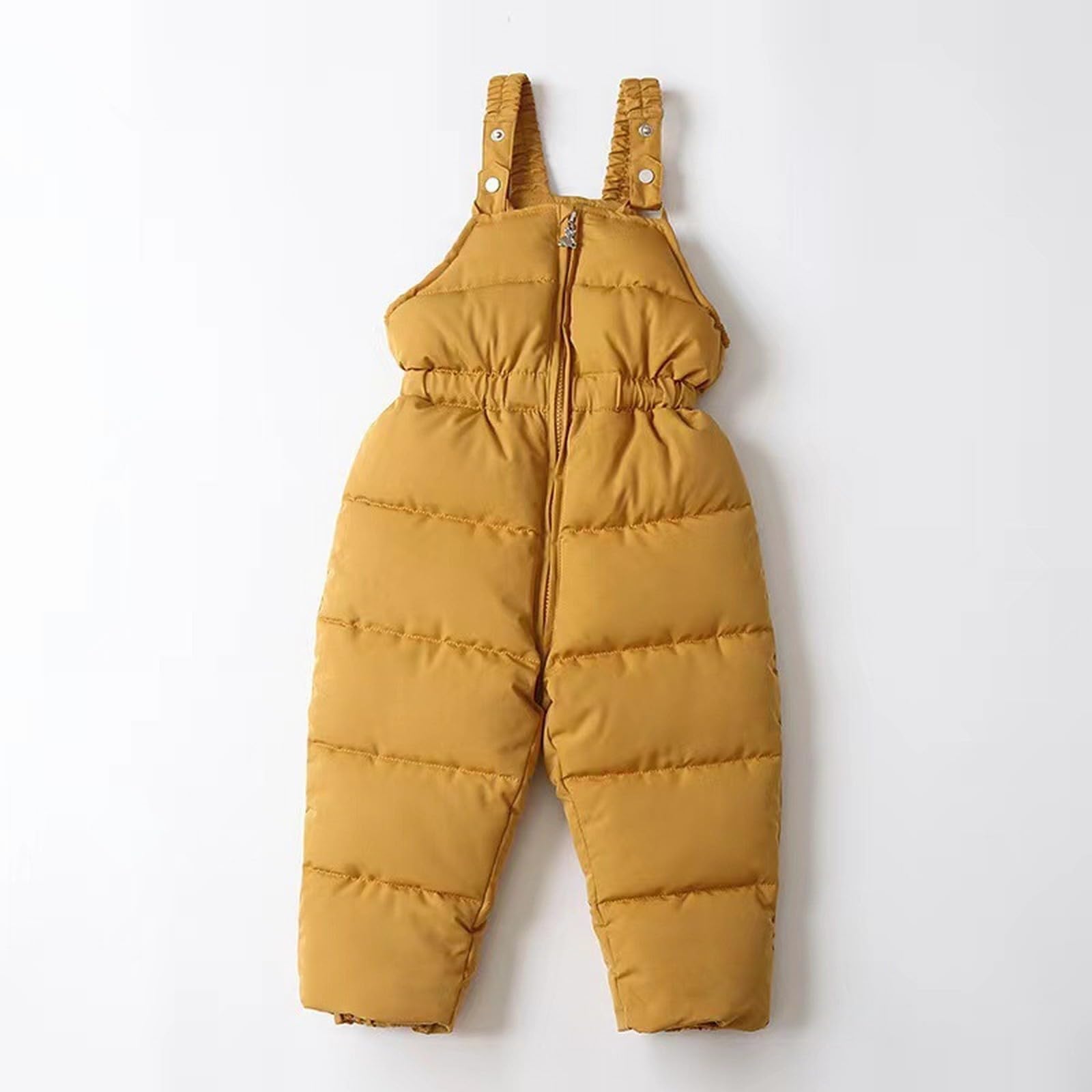 Combinaison Grande Taille Enfant En Bas Âge Hiver Enfants Filles Et Garçons Couleur Unie Costume de Neige Neige Pantalon À Et Veste À Capuche Zippée Manteau Combinaison