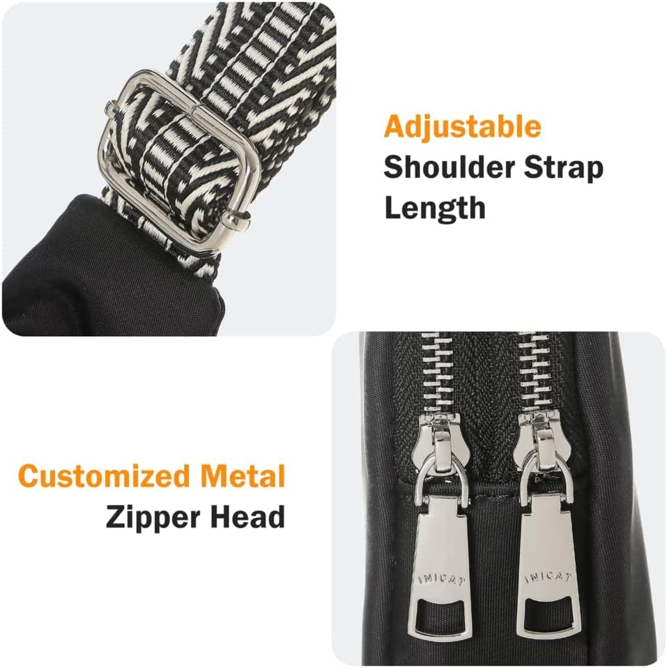 INICAT Nylon Crossbody Sling Bags For Women Small Cross Body Fanny Pack Phone Travel Purses Gifts - Image 5