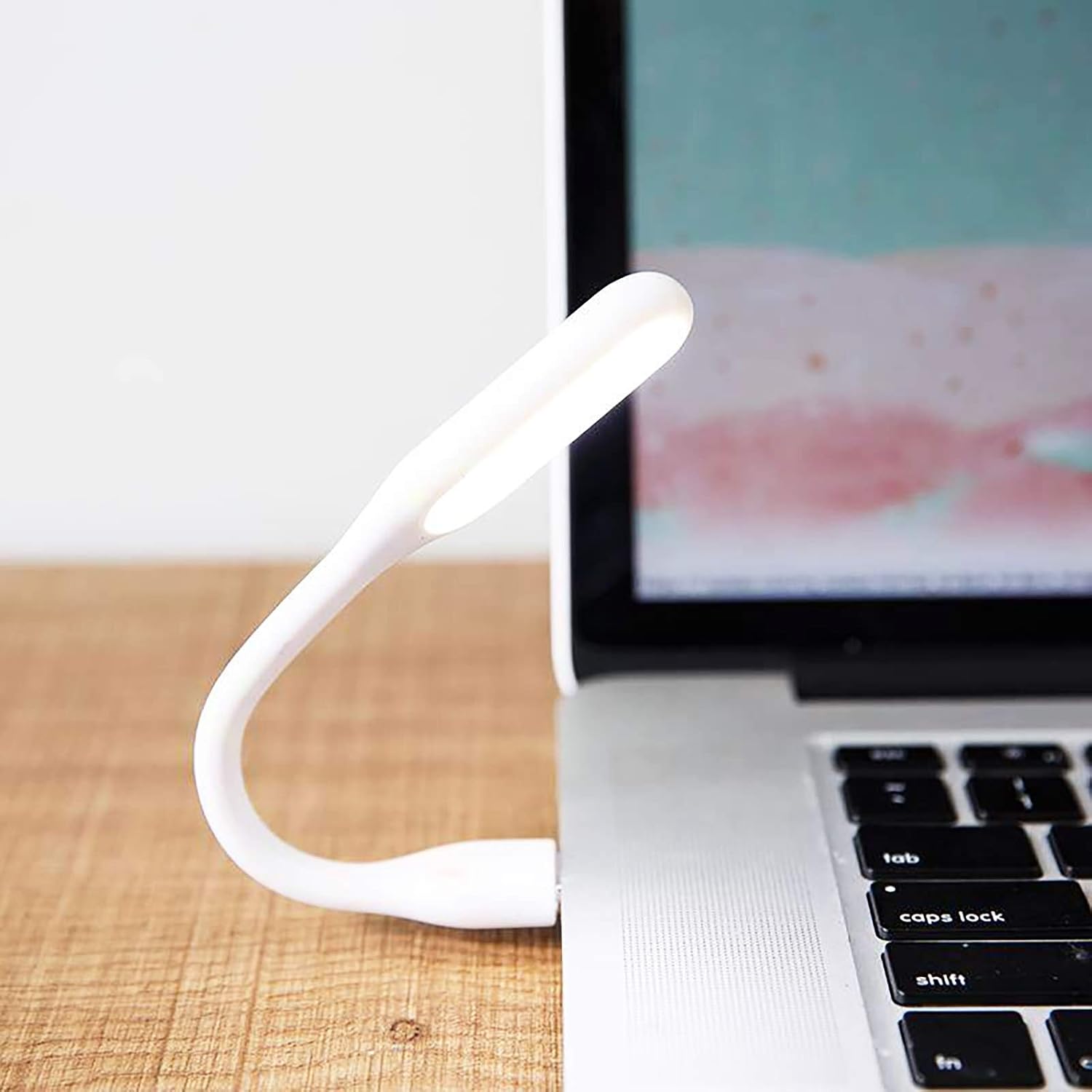 USB Light,Flexible LED Keyboard Light,Mini USB Lamp Laptop Light,LED Reading Lamp for Powerbank,USB Adapter,Blue-WheatField