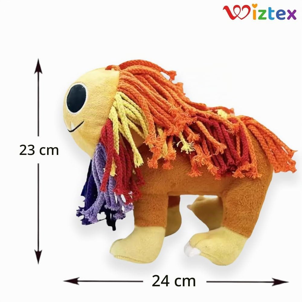 Leone Peluche - 23 cm Peluche Sorridenti Regalo per Bambini e Fan per Halloween e Feste di Compleanno