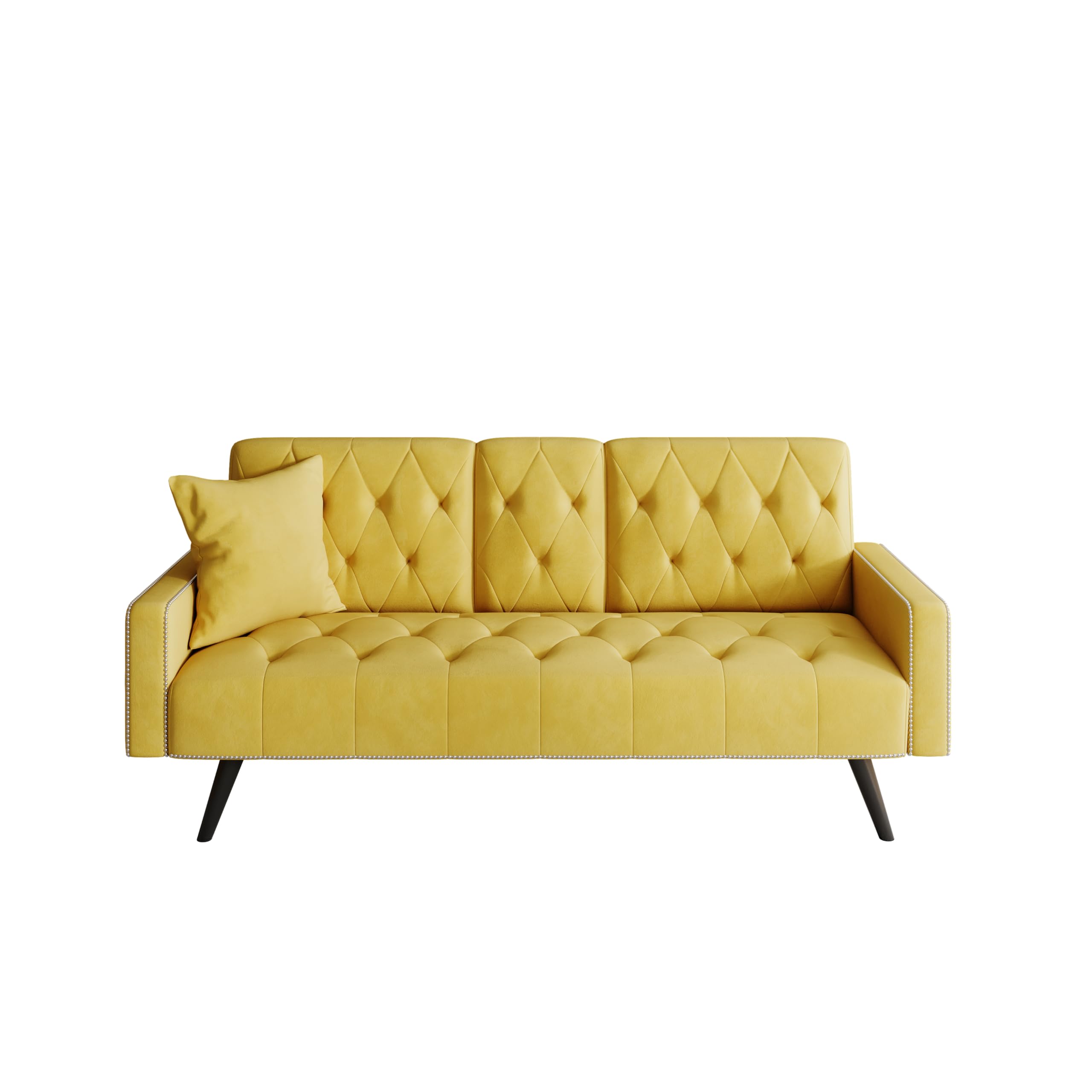 Amazon.com: NicBex Couch Sofa with Double Folding Velvet Sofa Bed