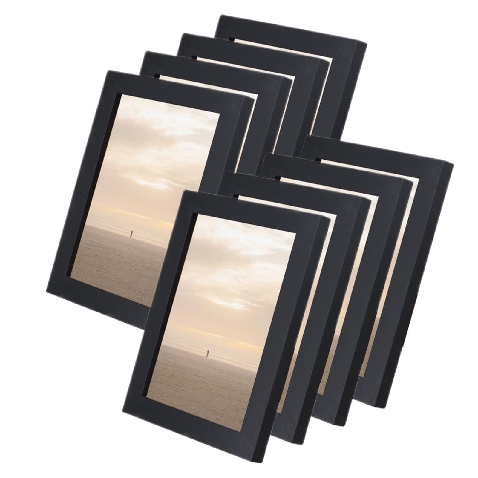 TAICHEUT 8 Pack 7x5 Photo Frames, Tabletop and Wall Mountable Small Picture Frames for Portrait Photos