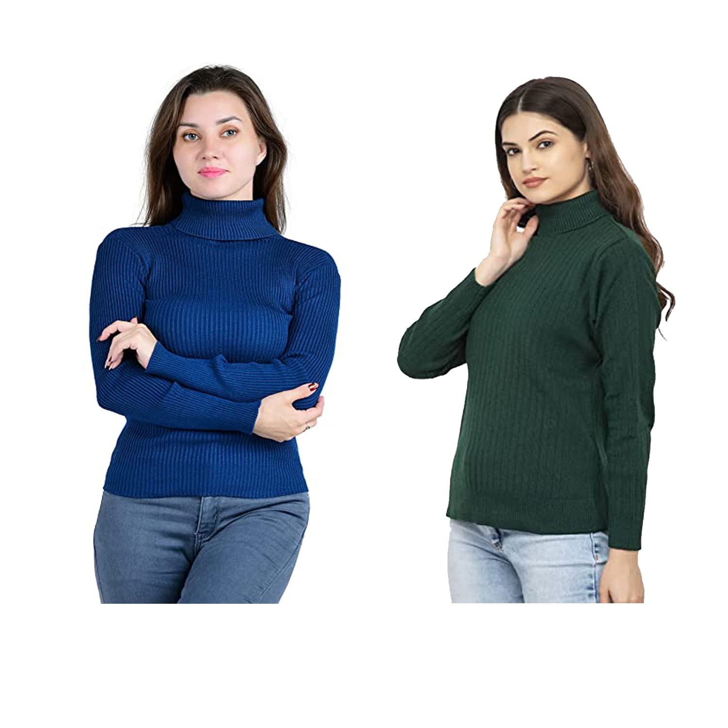 r lon RZLECORT Ribbed Sweatshirt Casual Wear Highneck/Full Sleeves Tops for Women and Girls-picture-31