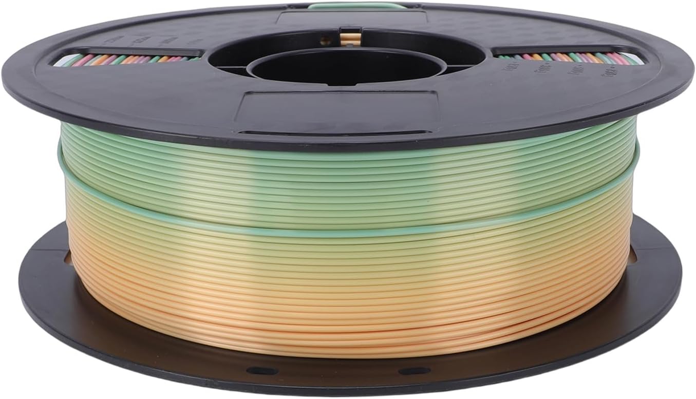 Pssopp Other Decorative Items Gradient Stable Diameter Consistent Performance PLA Filament for Printing Supplies 3D Printer Silky, Multicolor 3D Printer Rainbow (Silky Macaron Color)
