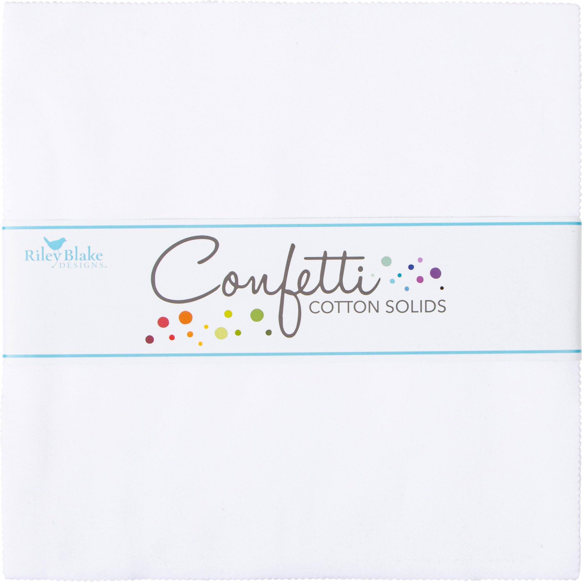 Riley Blake 10" Stacker Precut Bundle 42pcs-Confetti Cottons - Riley White
