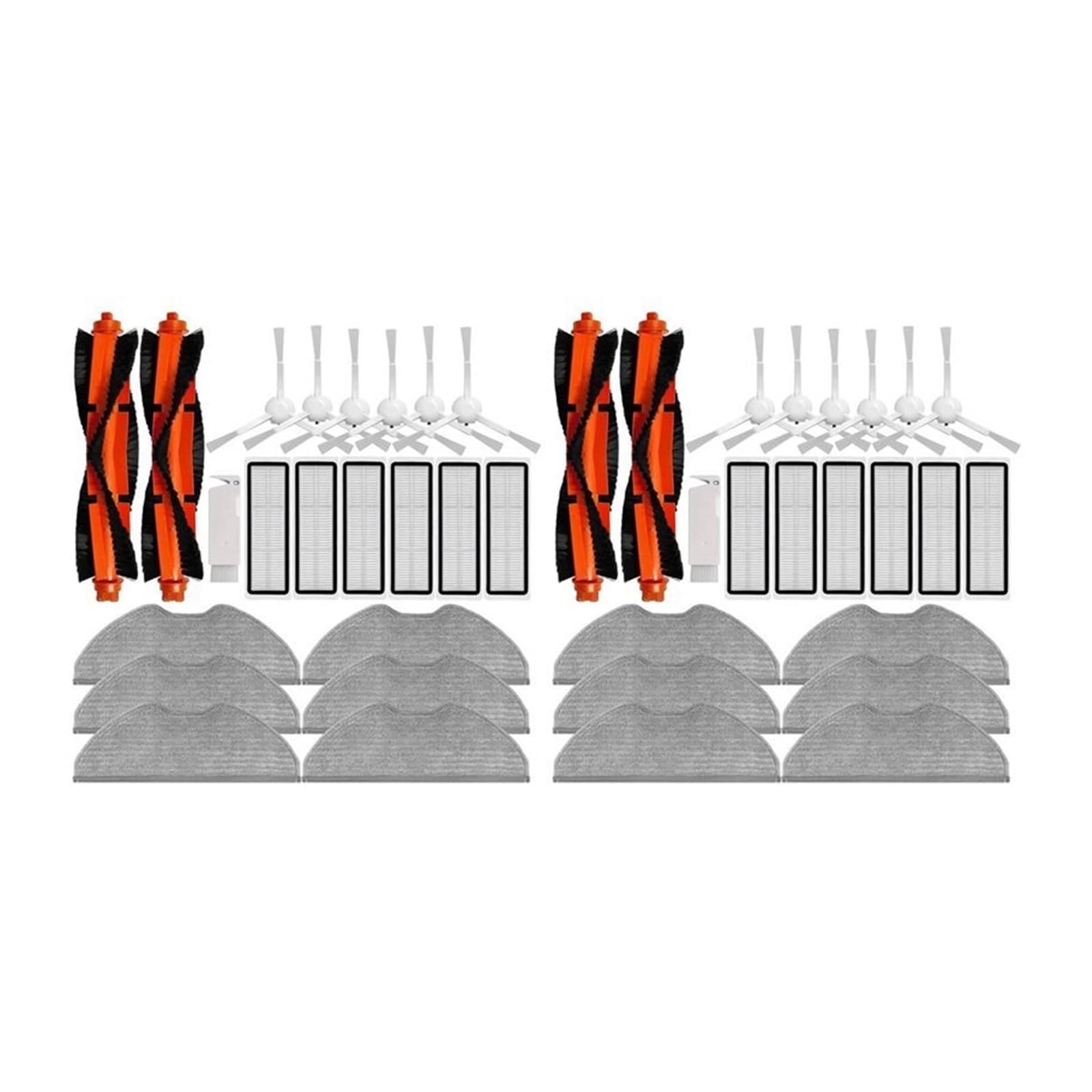 Kit Di Accessori for Mop In Microfibra Di Ricambio Da 2 Set, Compatibile Con Xiaomi, S40C, E101, Ricambio for Aspirapolvere Robot