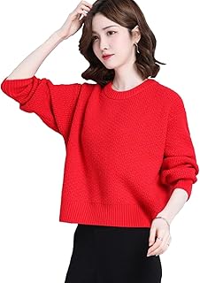 [SpringSwalloow] [スプリングスワロー] レディース ネックセーター クロップド ニット トップス ラウンドネック 長袖 プルオーバー