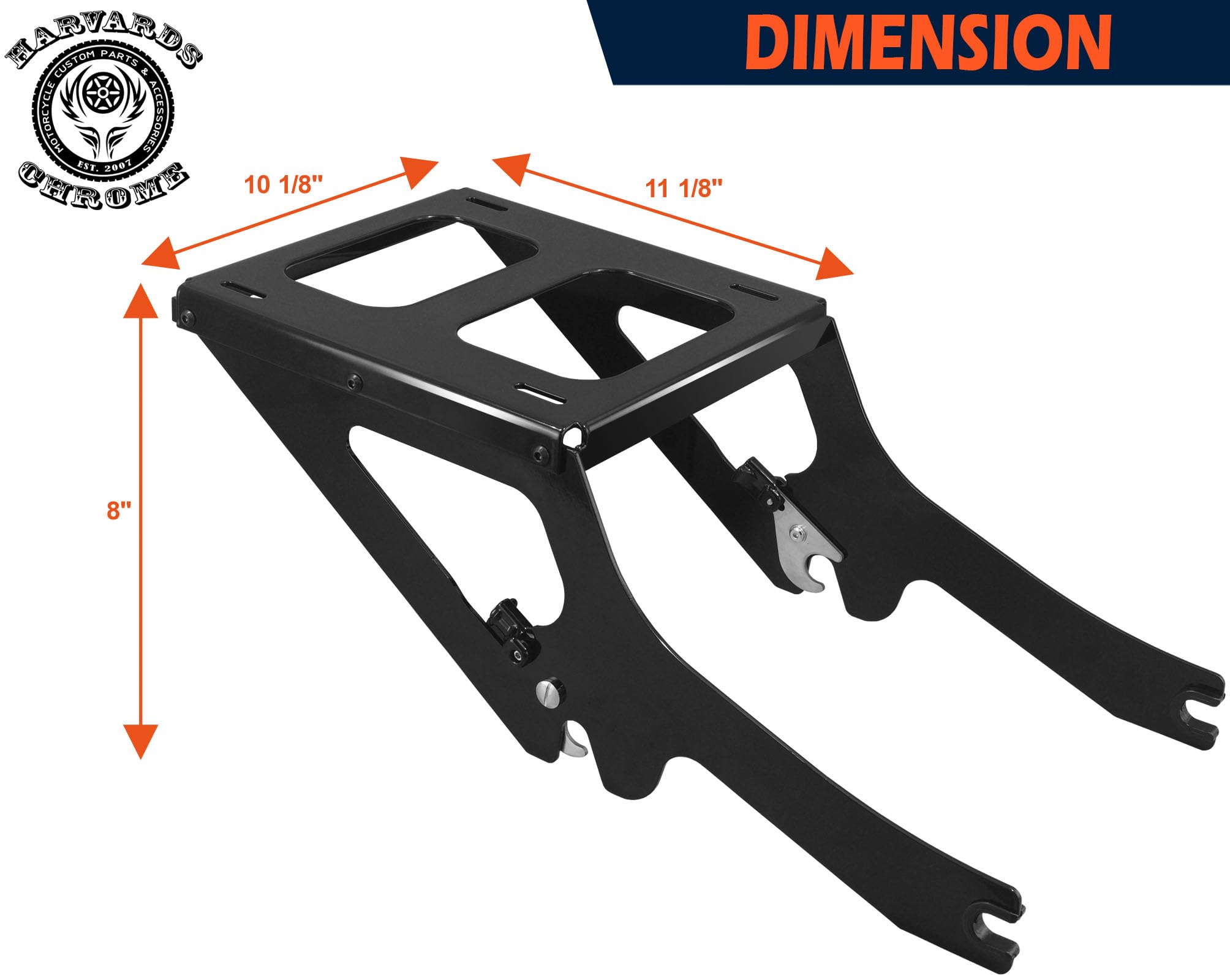 Amazon.com: Detachable Tour Trunk Mounting Rack for Softail Deluxe