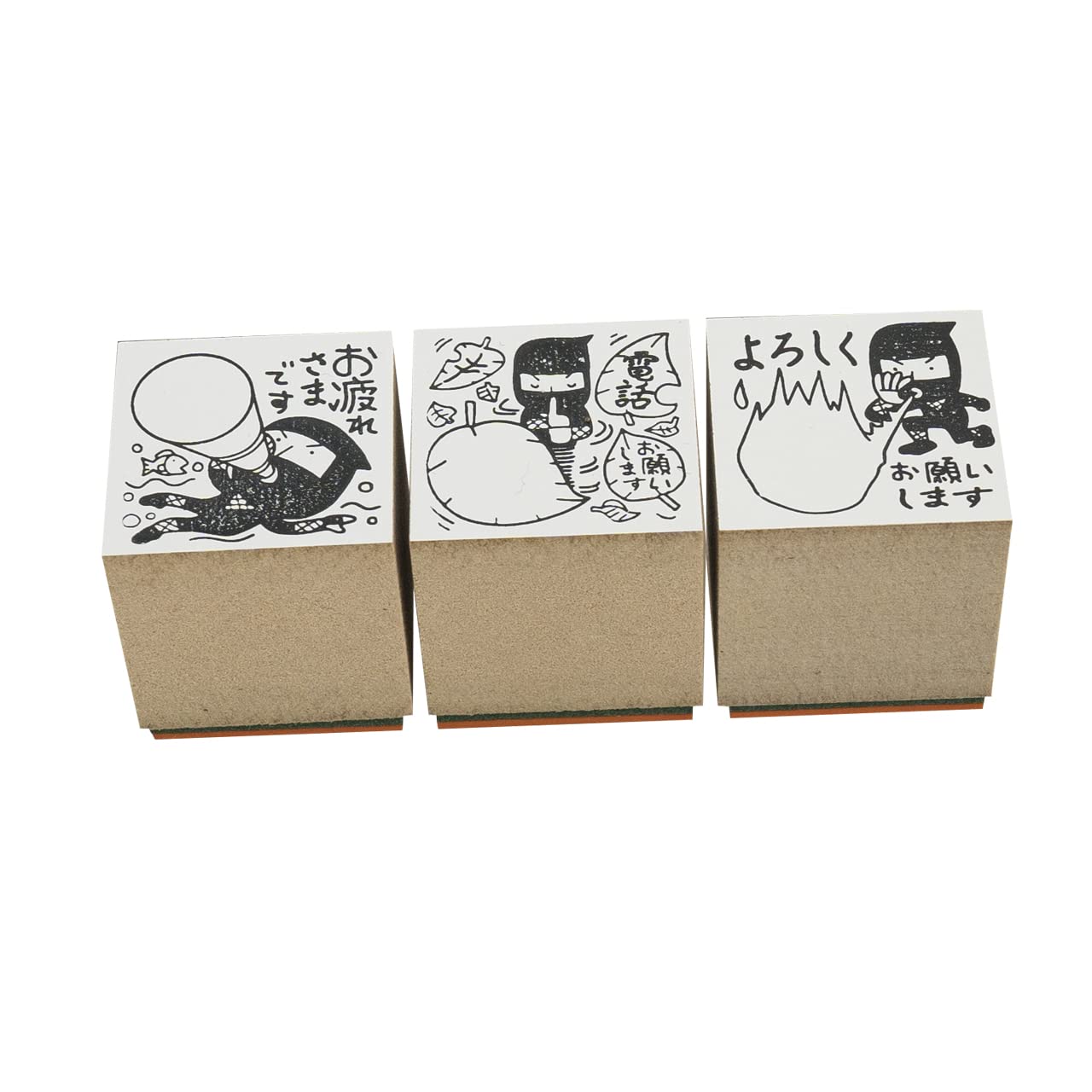 Amazon.co.jp: KAIUN-DO 『伝言プラススタンプvol.5 忍者3種類セット