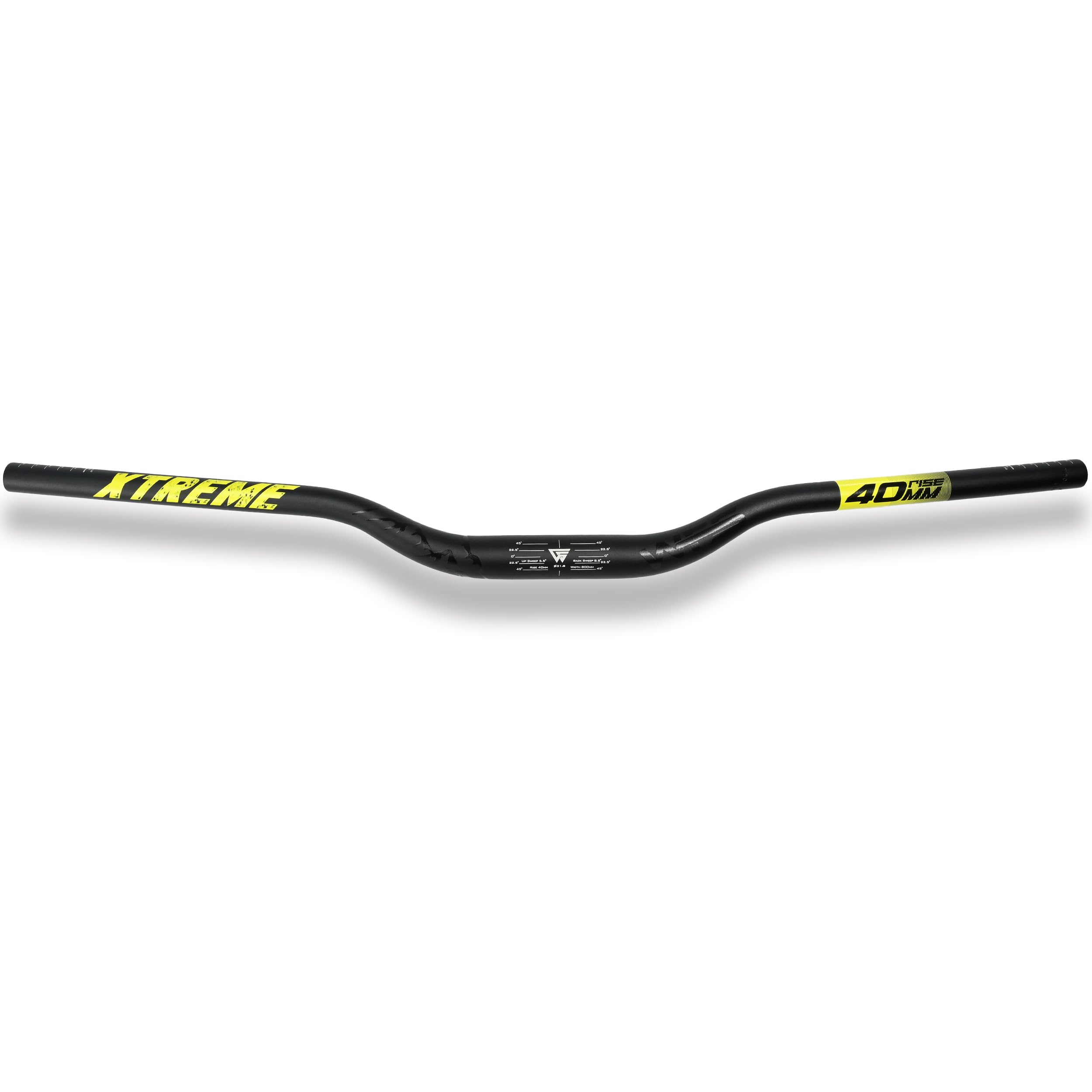 WFS Xtreme 31,8 x 800mm drążek ręczny 40 mm Wzrost, czarny x żółty