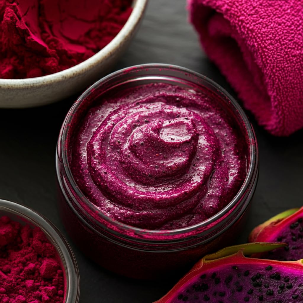 Indus Farms Red Dragon Fruit Powder (Pitaya Powder) – Vibrant Pink Color for Smoothies, Drinks & Baking – Fine Easy-Mix Powder for Natural Coloring & Syrups – GMO-Free, Vegan, 1 LB
