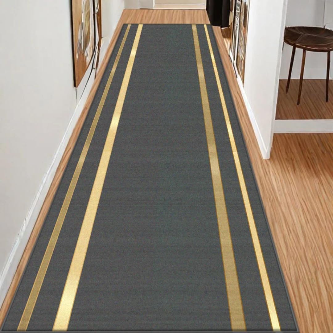 Tapis de Couloir Long 80x400 de Style Simple pour Passage Escalier et Entrée