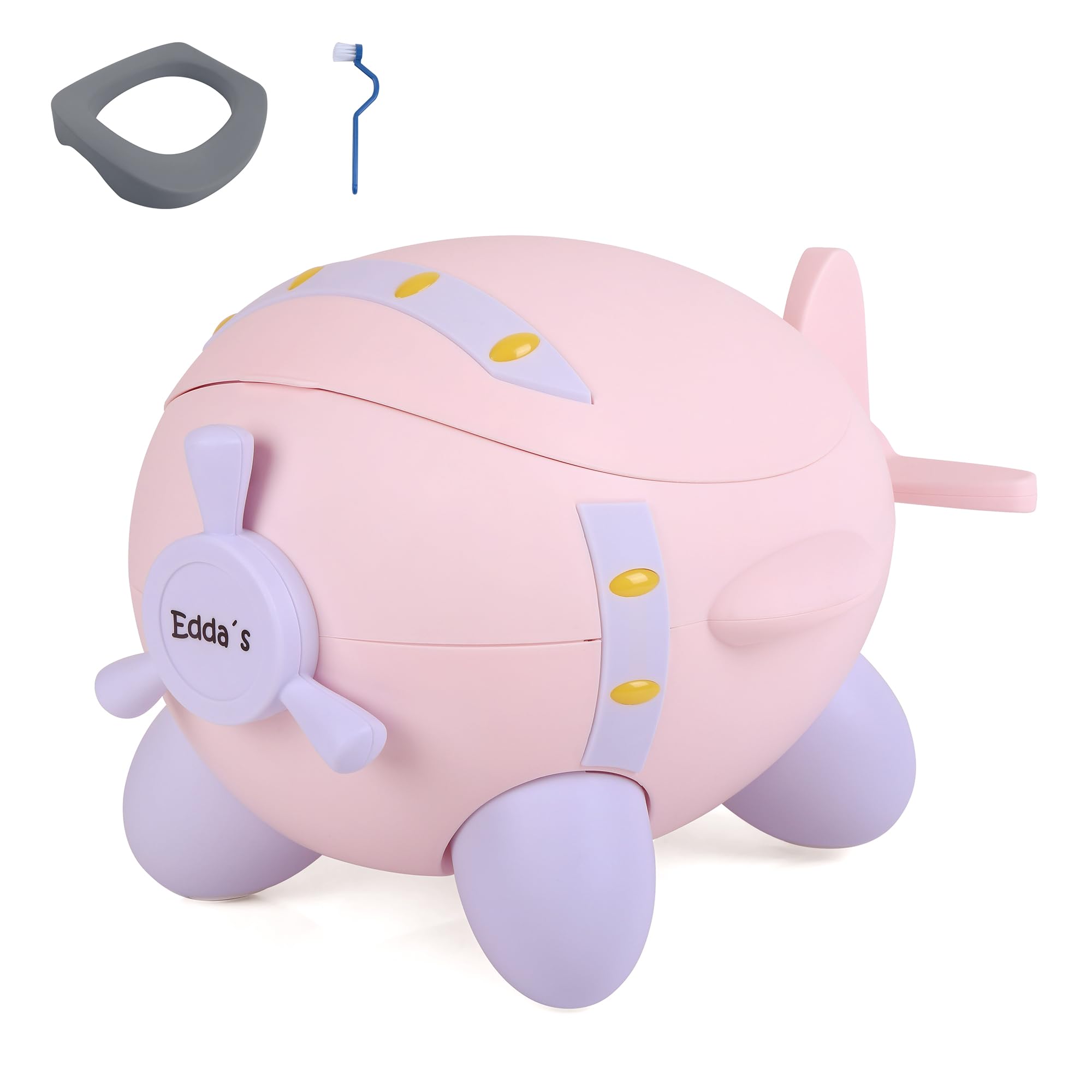 Pot en forme d'avion pour enfants et bébés, pour l'apprentissage de la propreté, rose