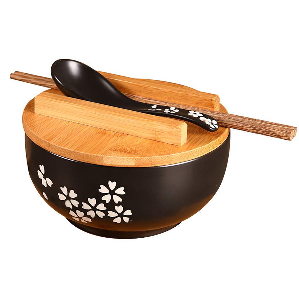 NEWFT Japanese Korean Noodles Rice Bowl Bowls for Home Restaurant Dining Room Food