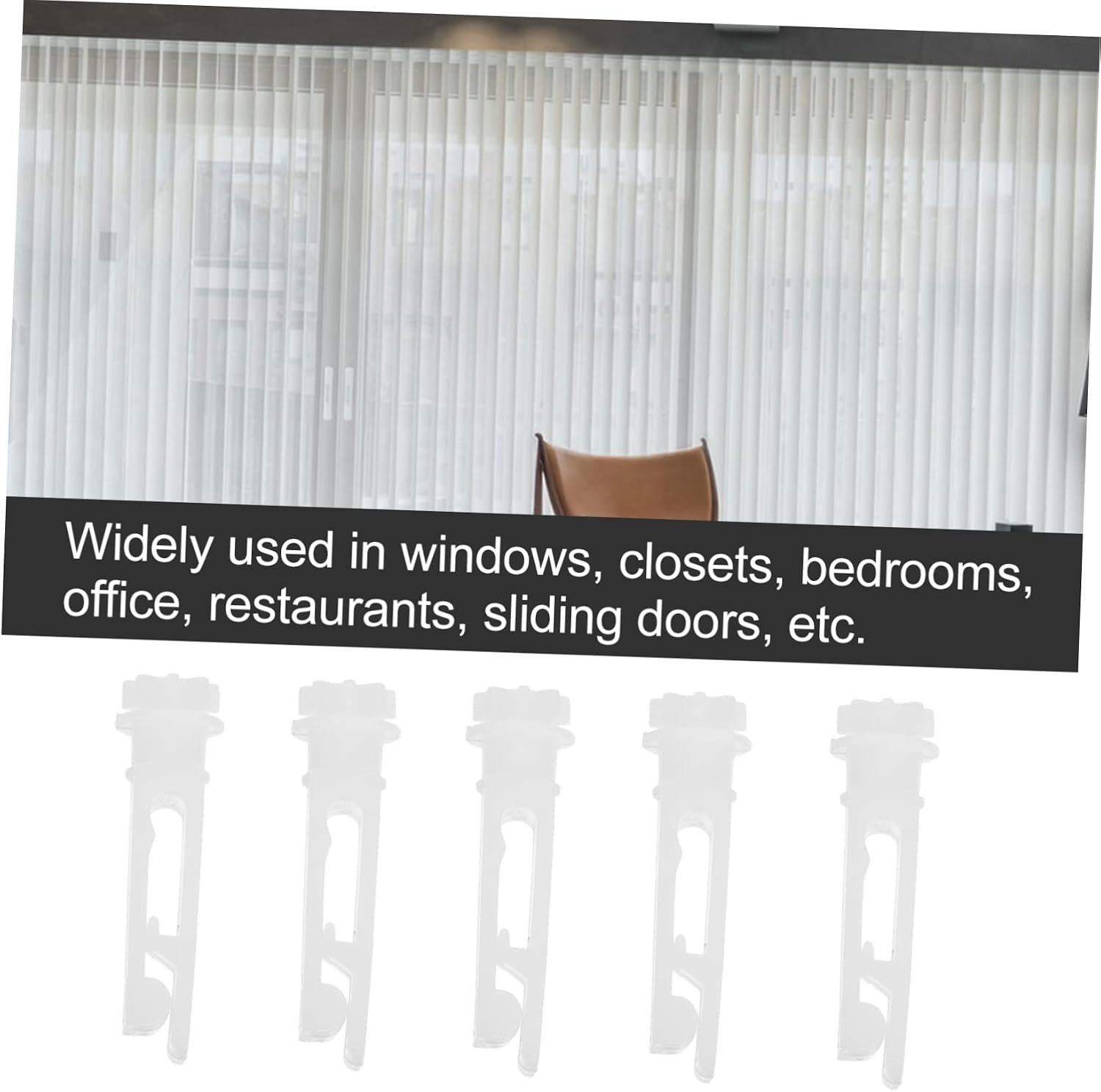 50pcs Vertical Blinds Pulley Repair Easy Installation Curtain Accessories for Apartments Offices and Studios