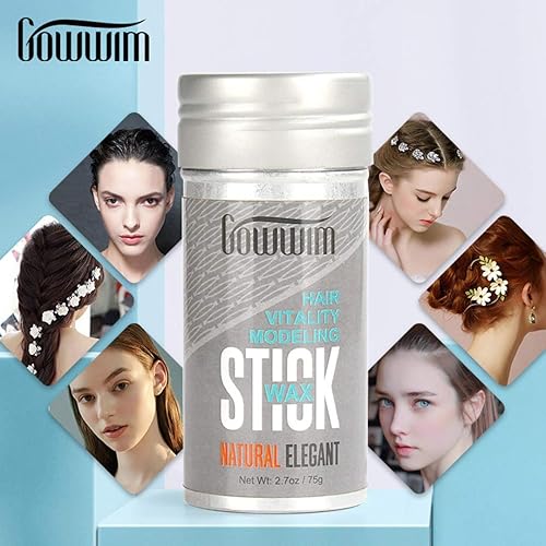 Miniatura 5 de gowwim Palo de cera para el cabello, palo de pomada para el cabello, peinado de cera, suave con una fragancia ligera de 2.7 onzas, 2.65 oz.