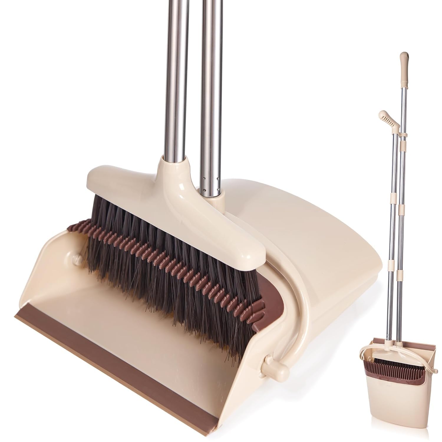 VPGS Broom and Dustpan Set for Home, Dust Pan with Long Handle Broom with Dustpan Combo Set for Restaurant Kitchen Office Bedroom (B0D66DYC22) Amazon Price History, Amazon Price Tracker