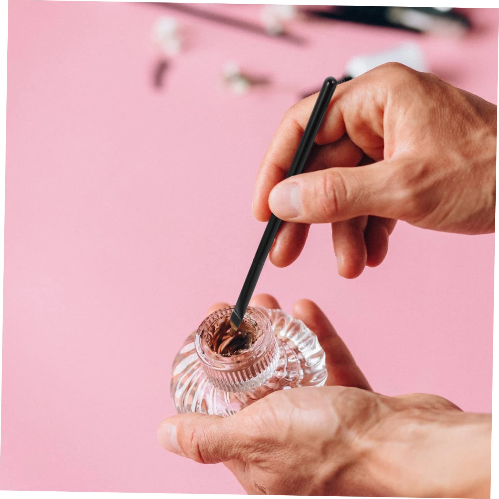 DOITOOL 15stücke Teiliges Set Für Augen- Professionelle Eyeliner-pinsel Mit Holzgriff Für Präzise Linienführung Und Lidschatten-anwendung Für Amateure Und Profis