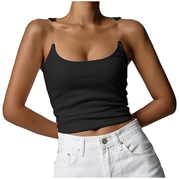 Women's Solid Color Block Seamless Camisole Tank Top With