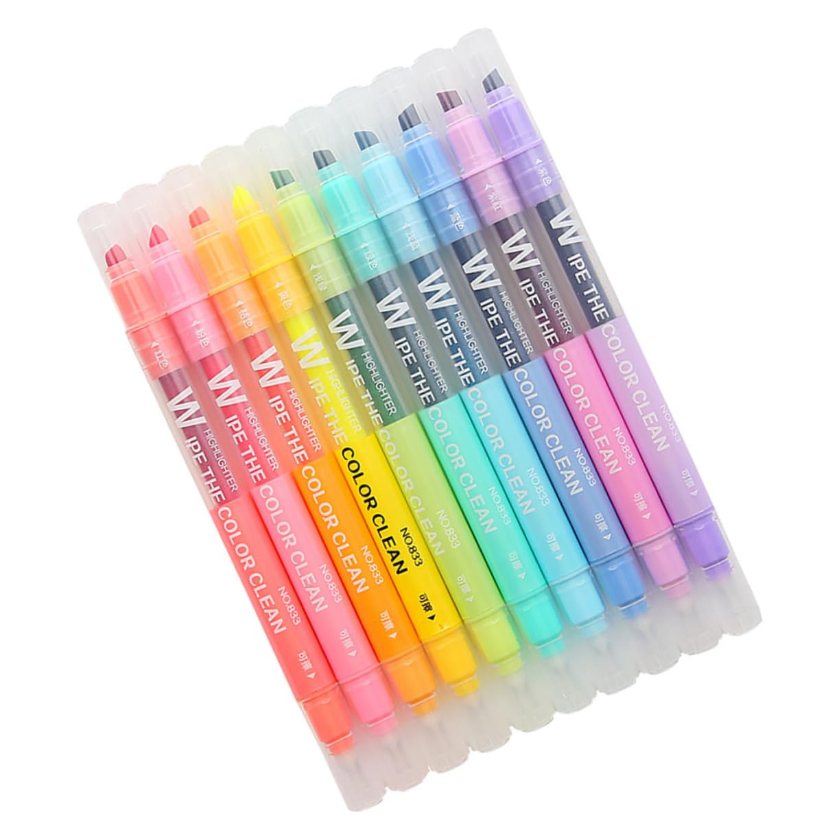 OSALADI 3 Set Evidenziatore Cancellabile Penne Carine Evidenziatori Penne Cancellabili Pennarelli Creativi Pennarelli Cancellabili Evidenziatore Liquido A Doppia 10 pezzi * 3