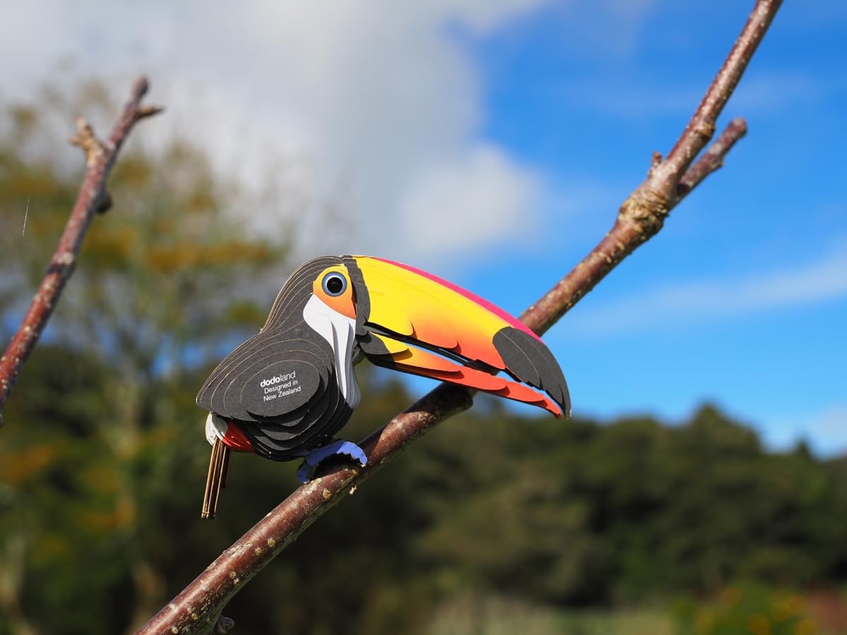 EUGY 650115 Toucan, 3D Animal Puzzle for Children and Adults to Assemble, DIY Animal Figure, Craft Set from 6 Years