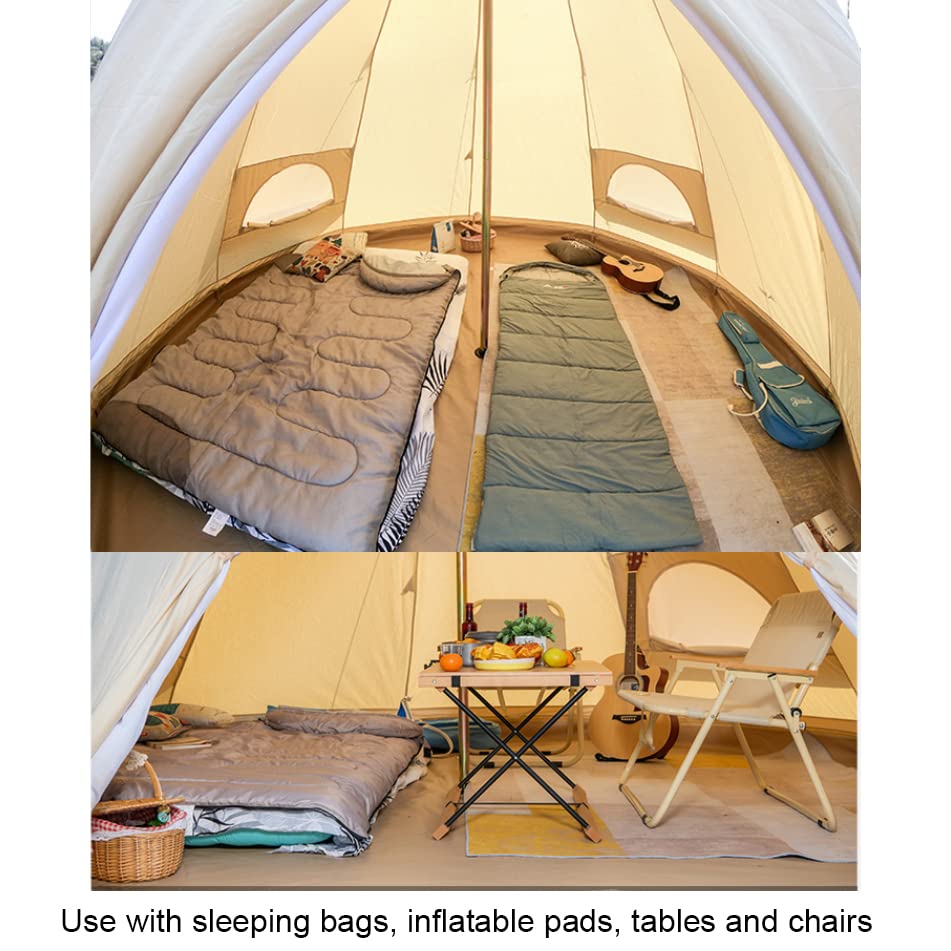 Carpa tipo tipi ligera para camping 5-8 personas 4x4x2.8 m miniatura 4
