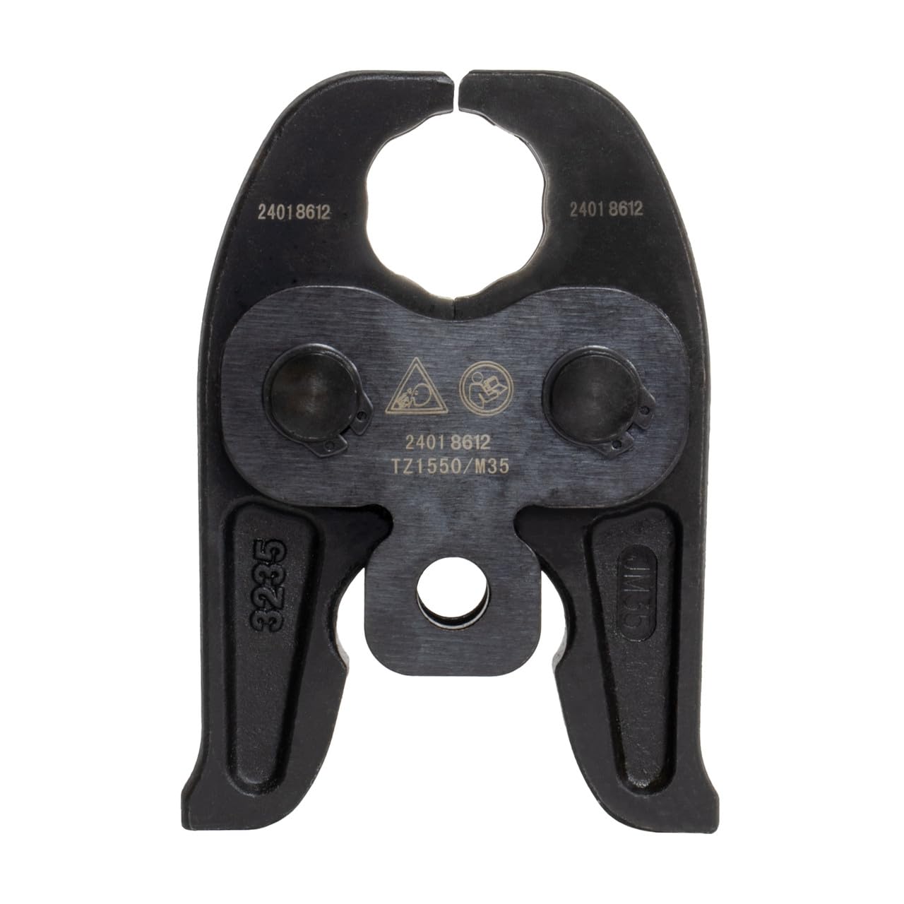 TekTools 'M' Jaws for TZ1550 Press Tools - Specialized Plumbing Press Fitting Components, 35mm