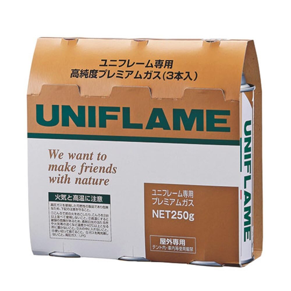 Amazon | ユニフレーム(UNIFLAME) プレミアムガス(3本) 650042
