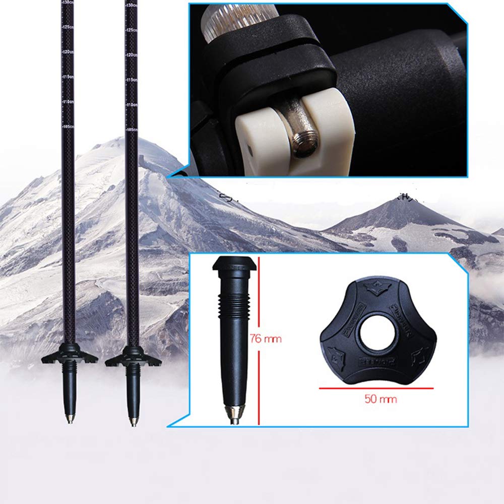 GSP Bastoncini da Passeggio Bastone da Passeggio in Fibra di Carbonio Trekking Alpenstock Escursionismo da Campeggio Regolabile Ultraleggero
