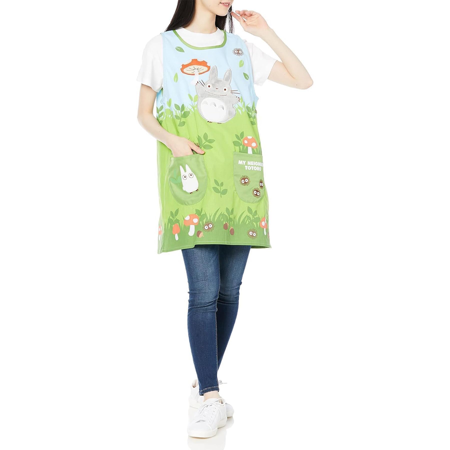 Studio Ghibli My Neighbor Totoro Cotton Apron 33x24in Marushin Japan Exclusive