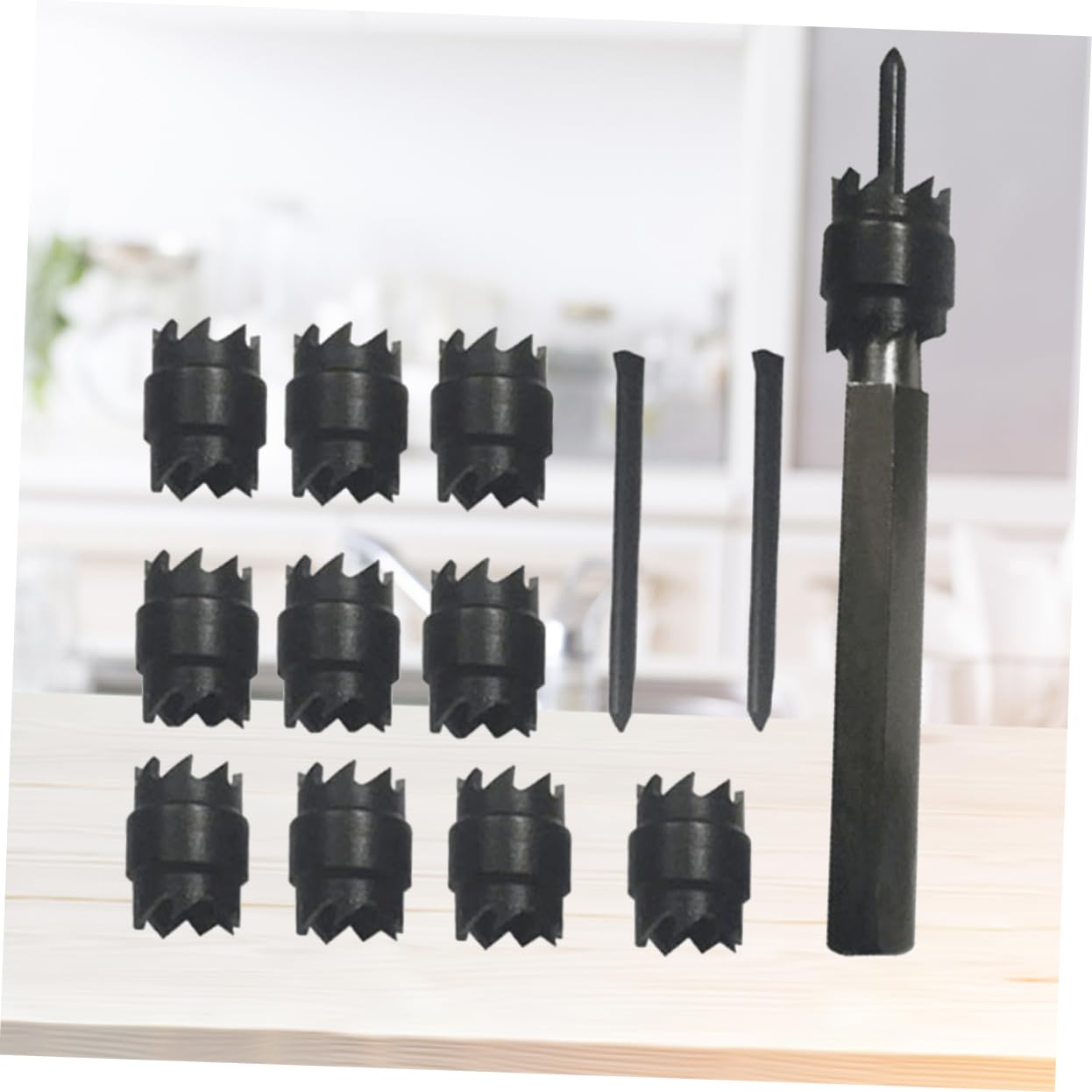 Set Punte Trapano Saldatura Punti Doppia Faccia 13 Pezzi Acciaio Inox Nero