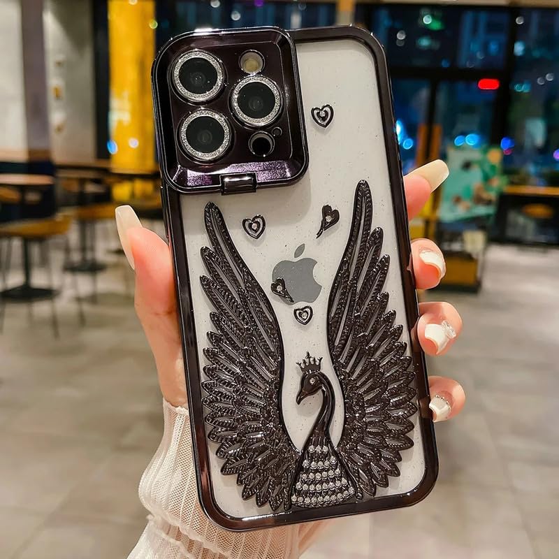 LuxuryKase LK123 Electroplate Diamond Angel Wings Glitter Clear Case for iPhone 12 Pro Max (TPU | Blue) (B0CY9H63YM) Amazon Price History, Amazon Price Tracker
