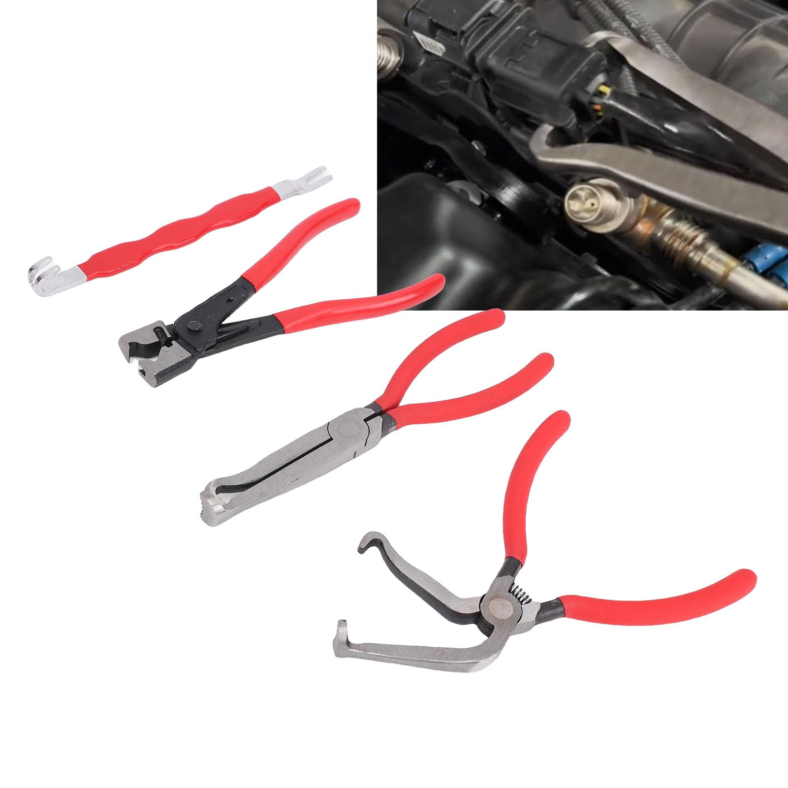 aqxreight Pinces de déconnexion électrique, Kit automobile universel, outil de séparation de connecteur automobile, pince de serrage de pantalon 4 pièces