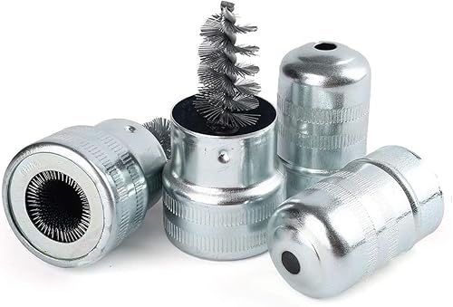 Miniatura 4 de Kit de limpieza de baterías de automóvil 12 piezas de terminales de batería anticorrosión arandelas de fibra 6 rojas y 6 verde más 2 cepillos de