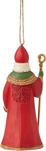 Miniatura 2 de Enesco Jim Shore Heartwood Creek Christmas Around The World - Adorno colgante de Papá Noel checo, 4.64 pulgadas, multicolor