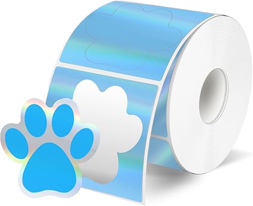 Miniatura 8 de STARLIBOO Calcomanías con estampado de patas, calcomanías de pata de perro de 1.5 pulgadas, 600 calcomanías de patas de cachorro, calcomanías