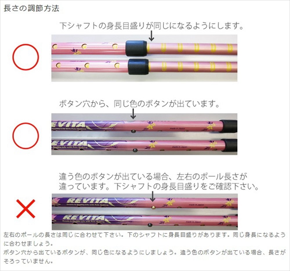 Amazon.co.jp: SINANO シナノ ウォーキングポール もっと安心2本杖