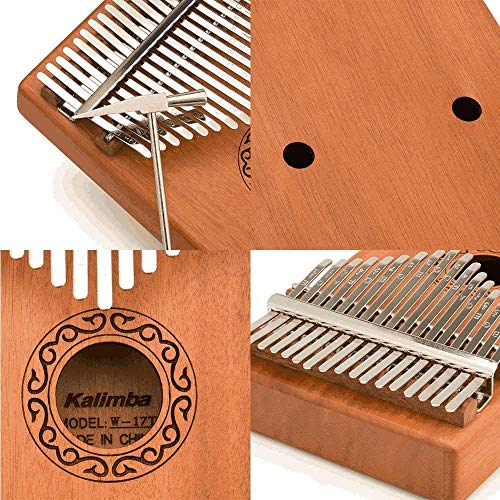 Kalimba 17 Clés Pouce Piano, Acajou Naturel 17 touches Africain Marimba Sanza Mbira avec Accordeur Sac de piano Manuel d… - Les Beatles, Paul McCartney, John Lennon, RIngo Starr, George Harrison Kalimba 17 Clés Pouce Piano, Acajou Naturel 17 touches Africain Marimba Sanza Mbira avec Accordeur Sac de piano Manuel d… – Image 8
