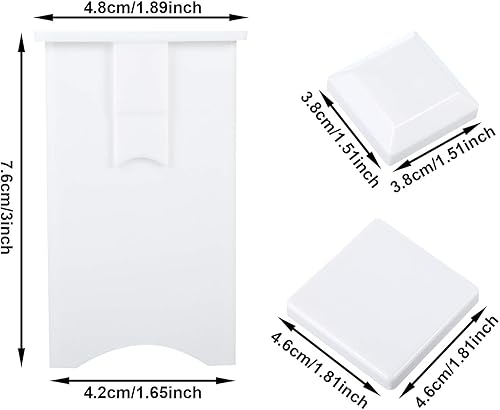 Miniatura 7 de Boao 4 piezas de plástico para esparcidor de mantequilla de mazorca de maíz, dispensador de mantequilla con cubierta integrada, apto para