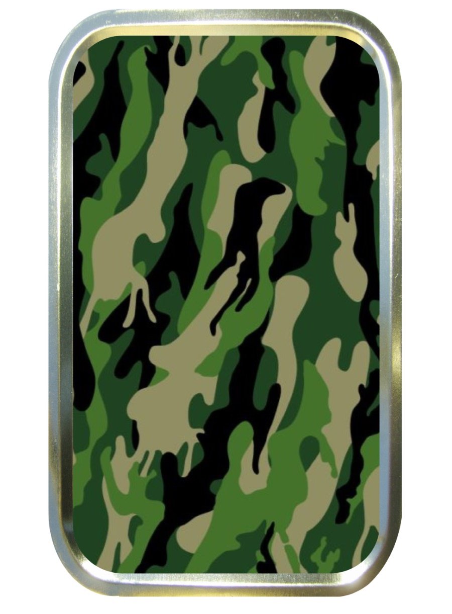 Noveltyshack Gold Camouflage 1Oz Tobacco Tin,Pocket Tin,Stash Can,Pill Box
