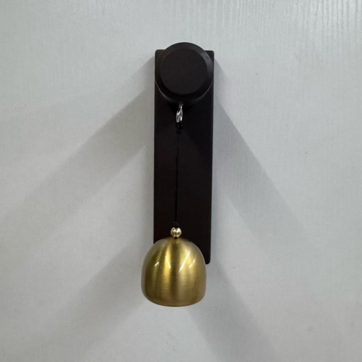 Shopkeepers Bell for Door Opening Wooden Wind Chime for Cafe Fridge Business Black